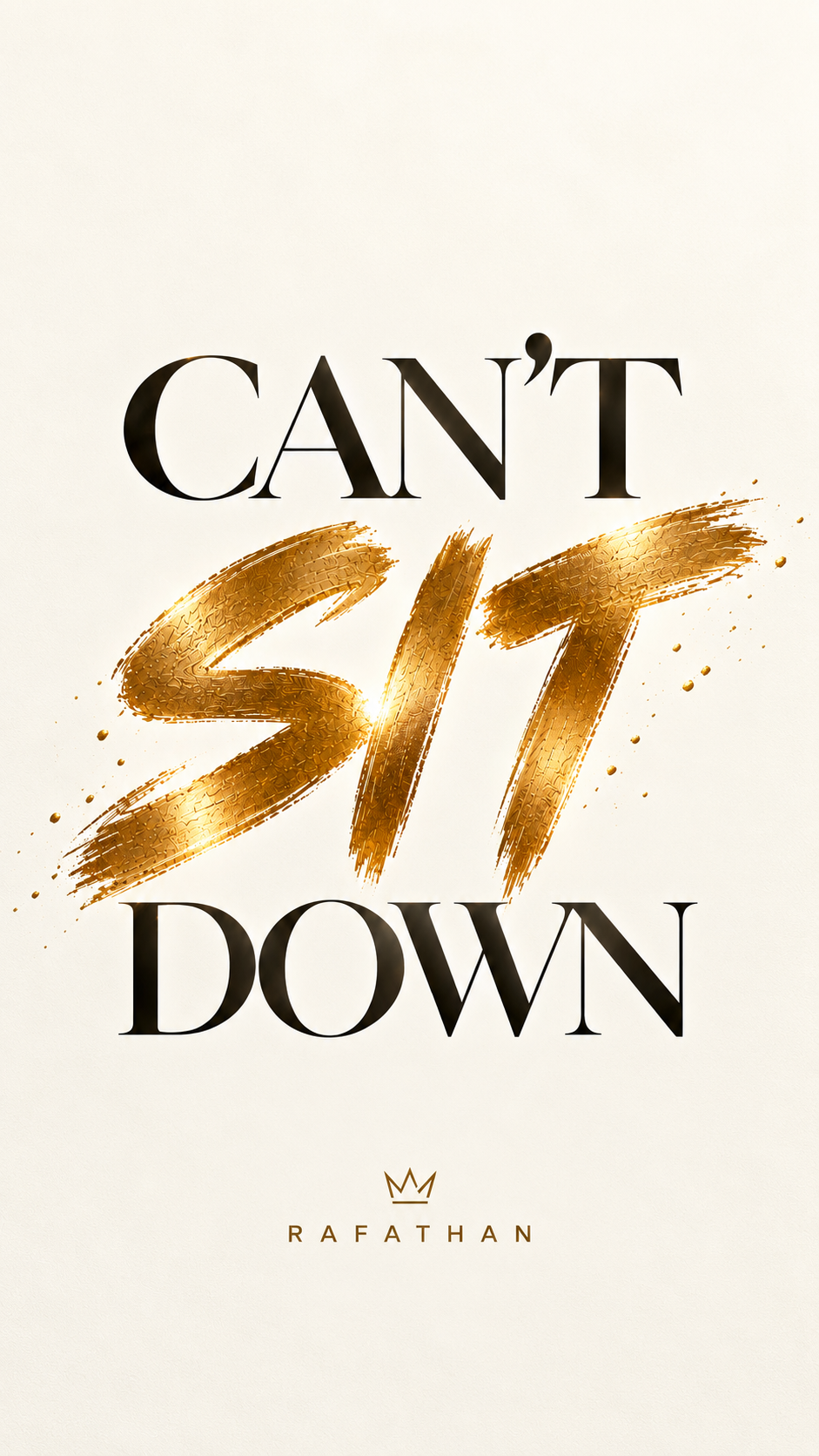 Rafathan Brings Feel-Good Energy and Gratitude to “Can’t Sit Down”